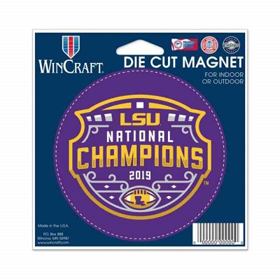 LSU National Champions Die-Cut Magnet