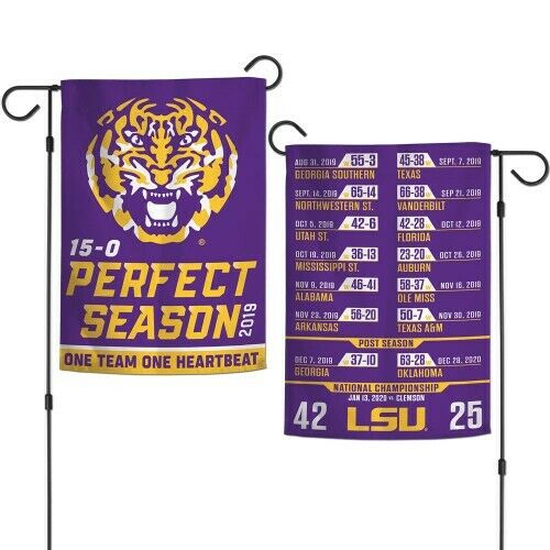LSU Perfect Season Garden Flag