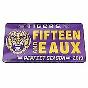 Perfect Season LSU License Plate