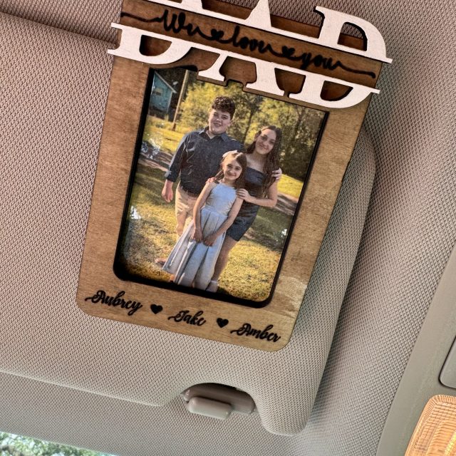 Custom Father’s Day Visor Clip